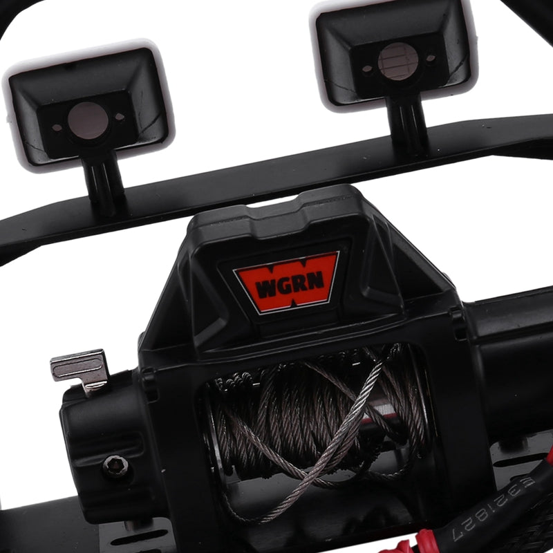 Metal Front Bumper with Winch CH3 3 Ways Control Line Panel for 1/10 RC Cler TF7