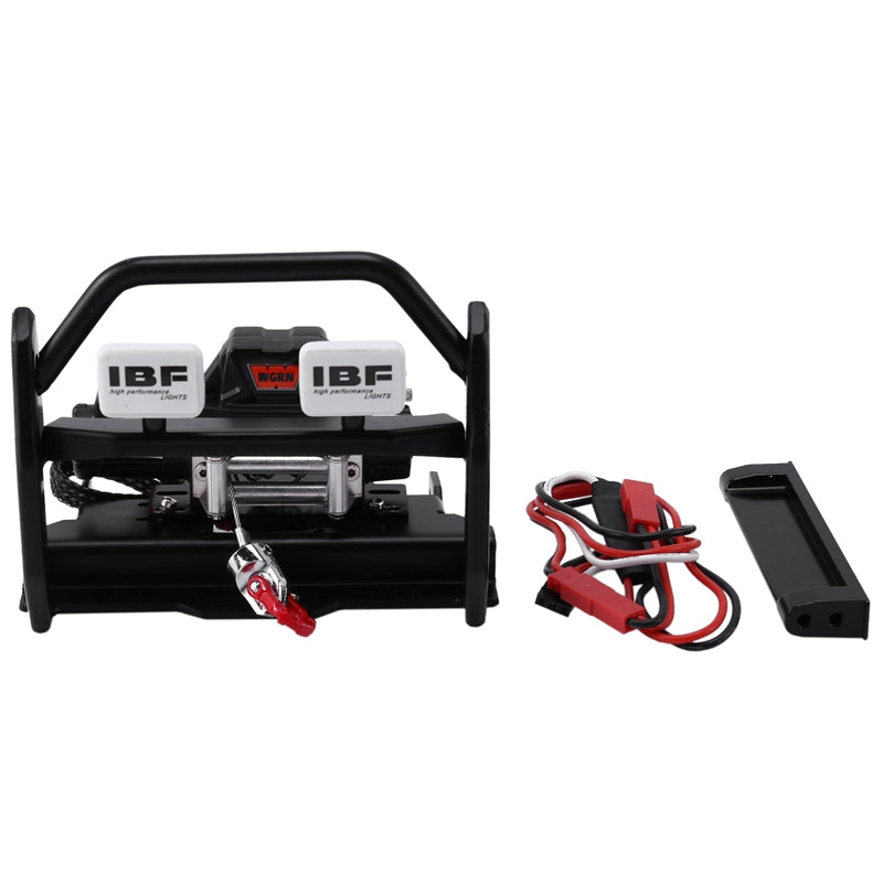 Metal Front Bumper with Winch CH3 3 Ways Control Line Panel for 1/10 RC Cler TF7