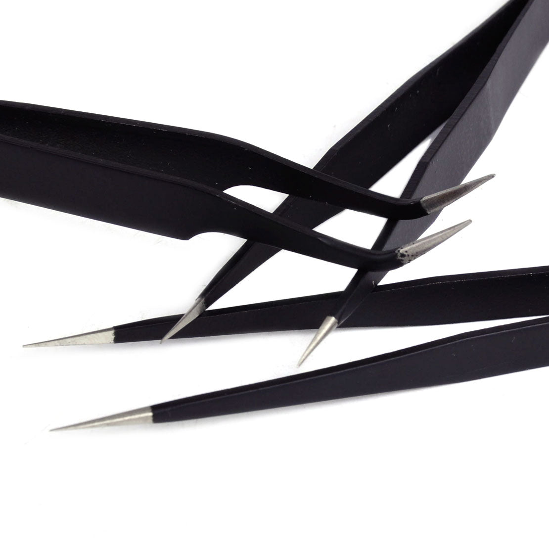 6x Safe Anti-Static ESD Precision Stainless Steel Tweezers Maintenance Repair An