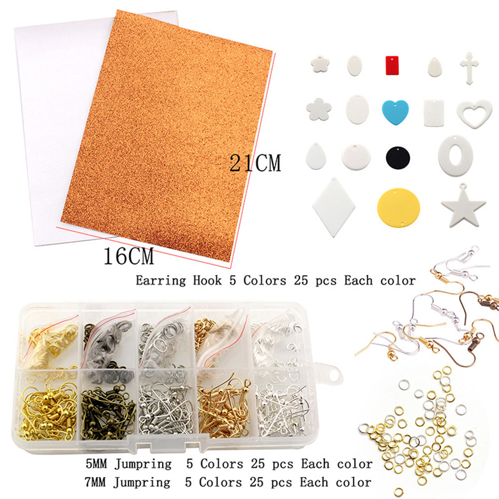 Faux Leather Sheets for Earrings Earring Making Supplies Kit Include 24 DIY Set