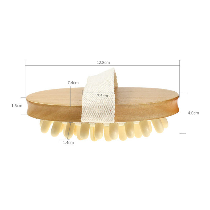 2Pc Shower Body Massager Soothing Body Airbag Wooden Home Essential Oil SPA Z9Z7