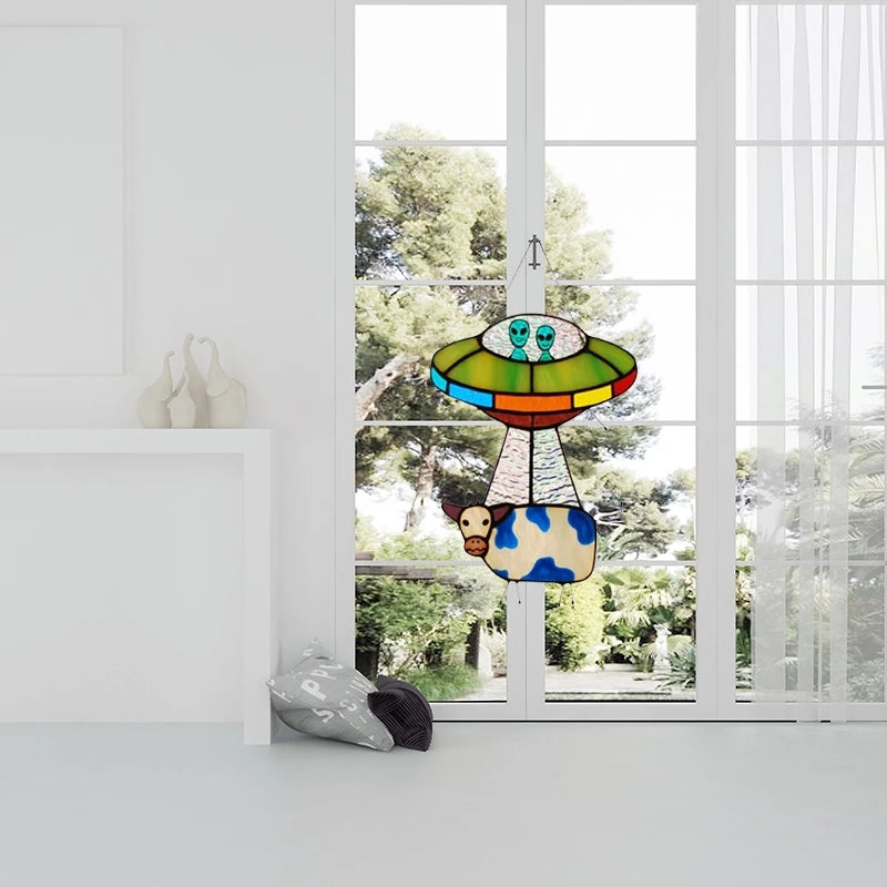 Creative Cow Pendant Ornaments Home Garden Decoration Outdoor Ornament-AlienP3P3