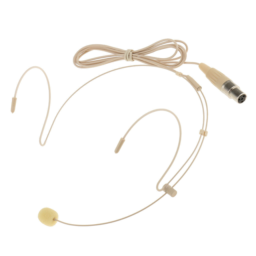 Ear Wired Headset Headworn Microphone Skin Color Musical Instruments 4Pin