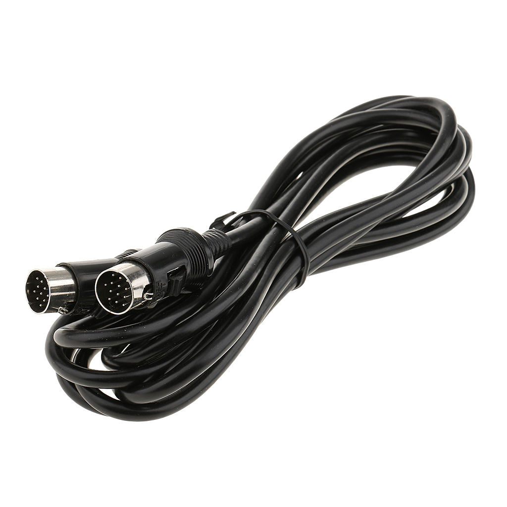 30cm / 10ft 13 Pin CD Changer Extension Cable Male to Male for Kenwood