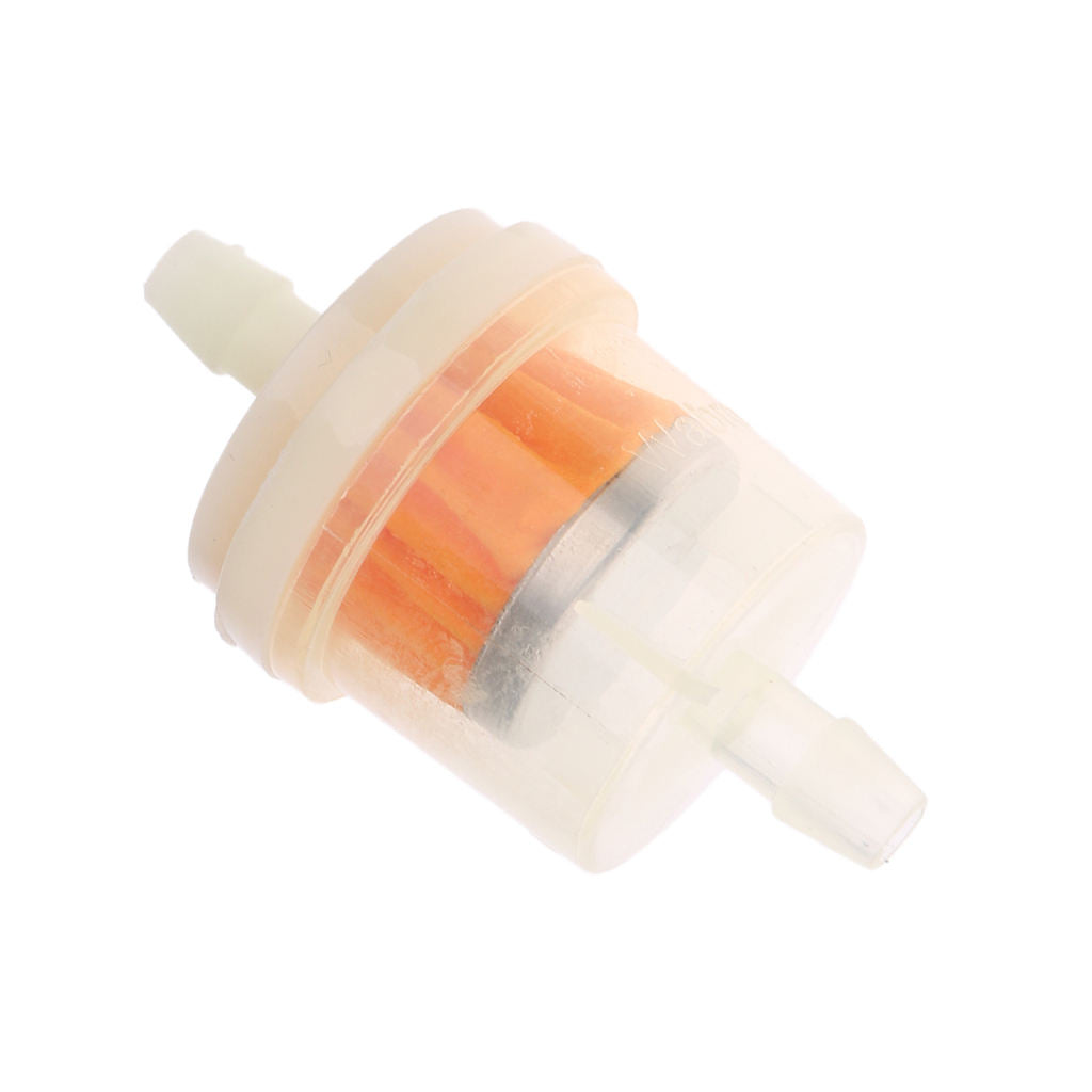 10x Motorcycle Inline Gas Fuel Filter for 1/4'' 6mm Line Hose+1pcs 5/16" 8mm