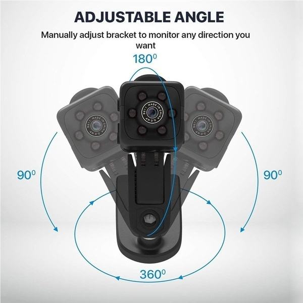 Mini Camera 1080PHD Night Vision Small Cam Car Video Recorder FOV120 Black