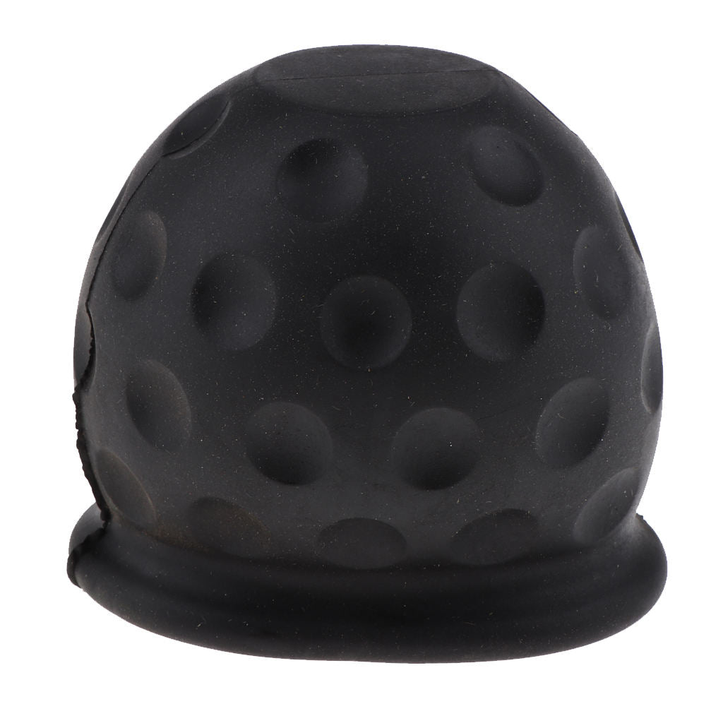 2 Pieces 50mm Tow Ball Cover Caps Towing Hitch for Caravan Trailer Black