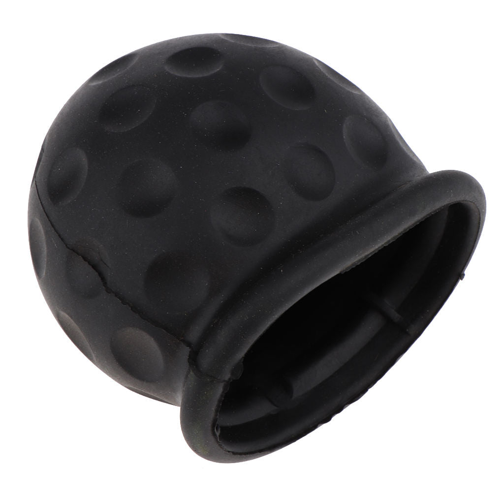 2 Pieces 50mm Tow Ball Cover Caps Towing Hitch for Caravan Trailer Black