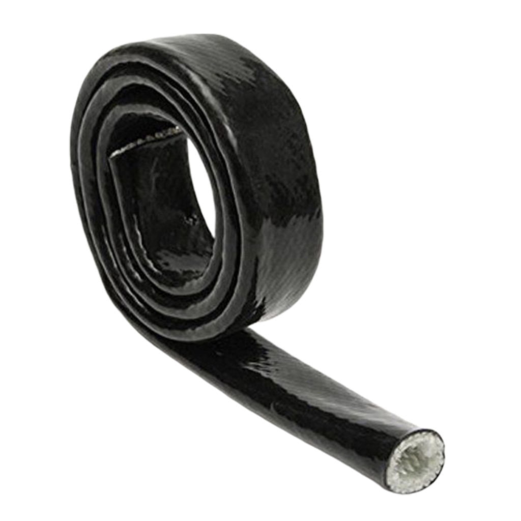 1Meter Black Fiberglass Fire Sleeve Heat Shield AN4 Cover ID:6mm for BMW E36