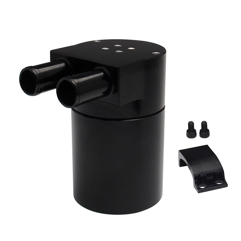 Car Billet Aluminum 2-Port Baffled Oil Catch Can Reservior for BMW N54 335