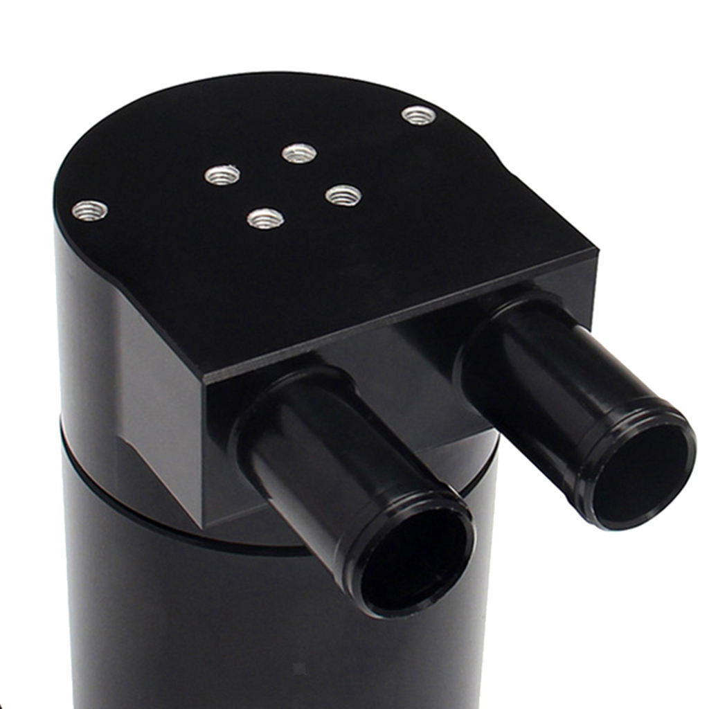 Car Billet Aluminum 2-Port Baffled Oil Catch Can Reservior for BMW N54 335