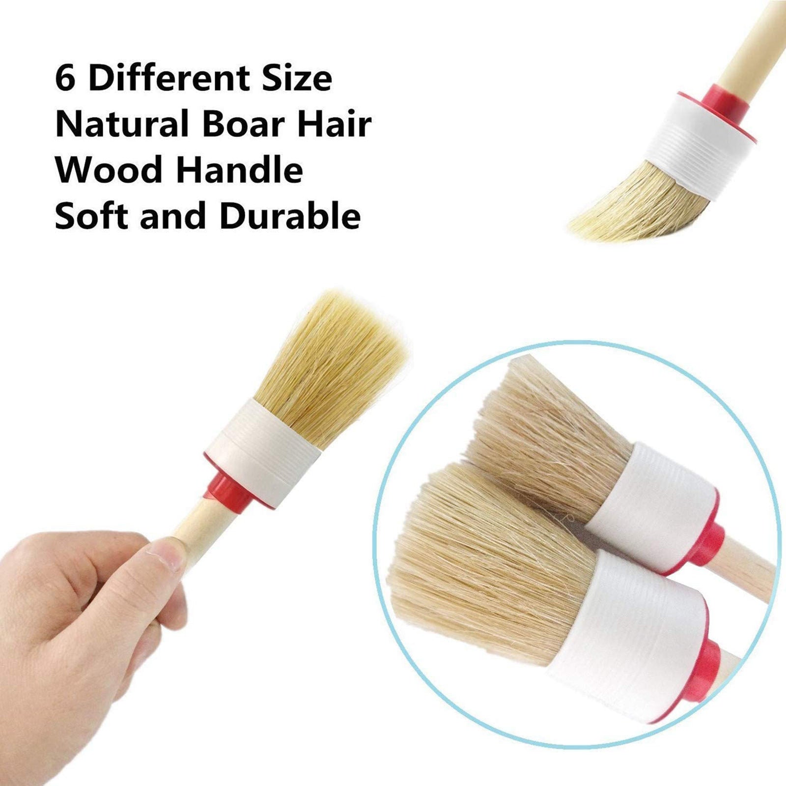 Professional Truck Car Detailing Brush Boar Hair Wheel Cleaning Tool Set