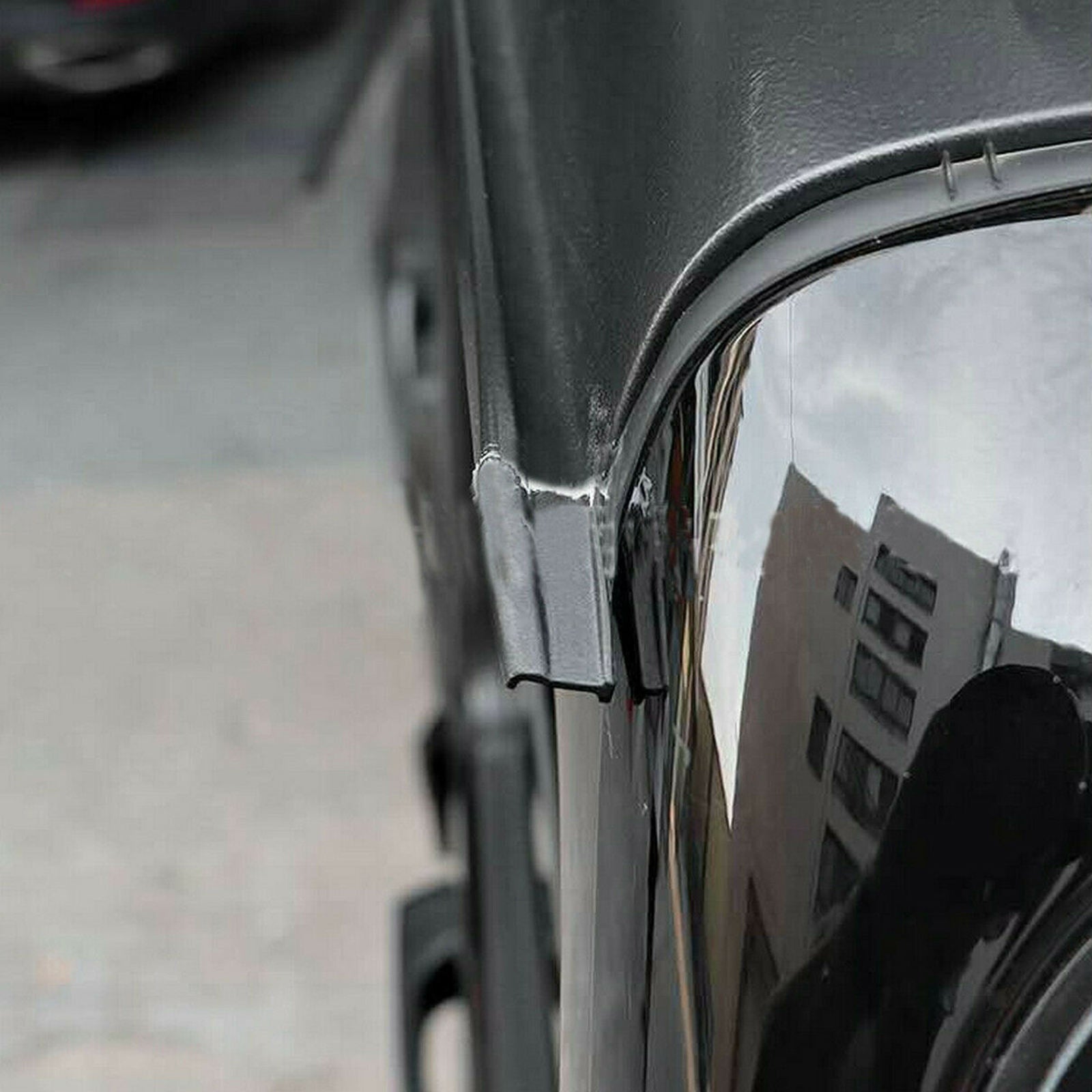 1 Pair ABS Water Rain Gutter Extension For Jeep Wrangler JL Accessories