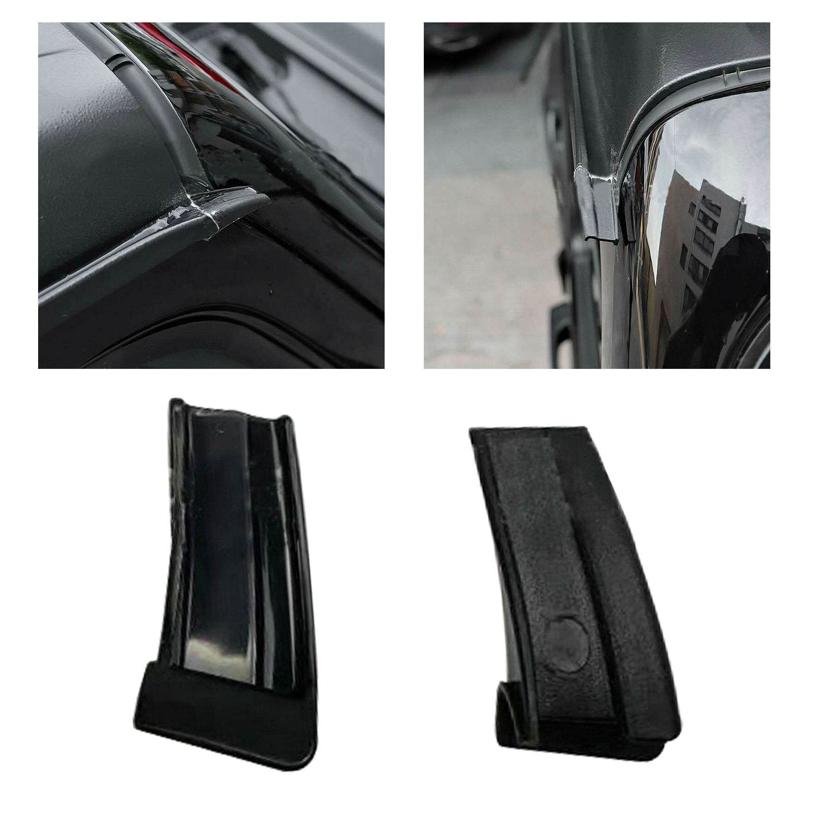 2Pcs Rain Gutter Extension For Jeep Wrangler JL 2018-2021 Easy install
