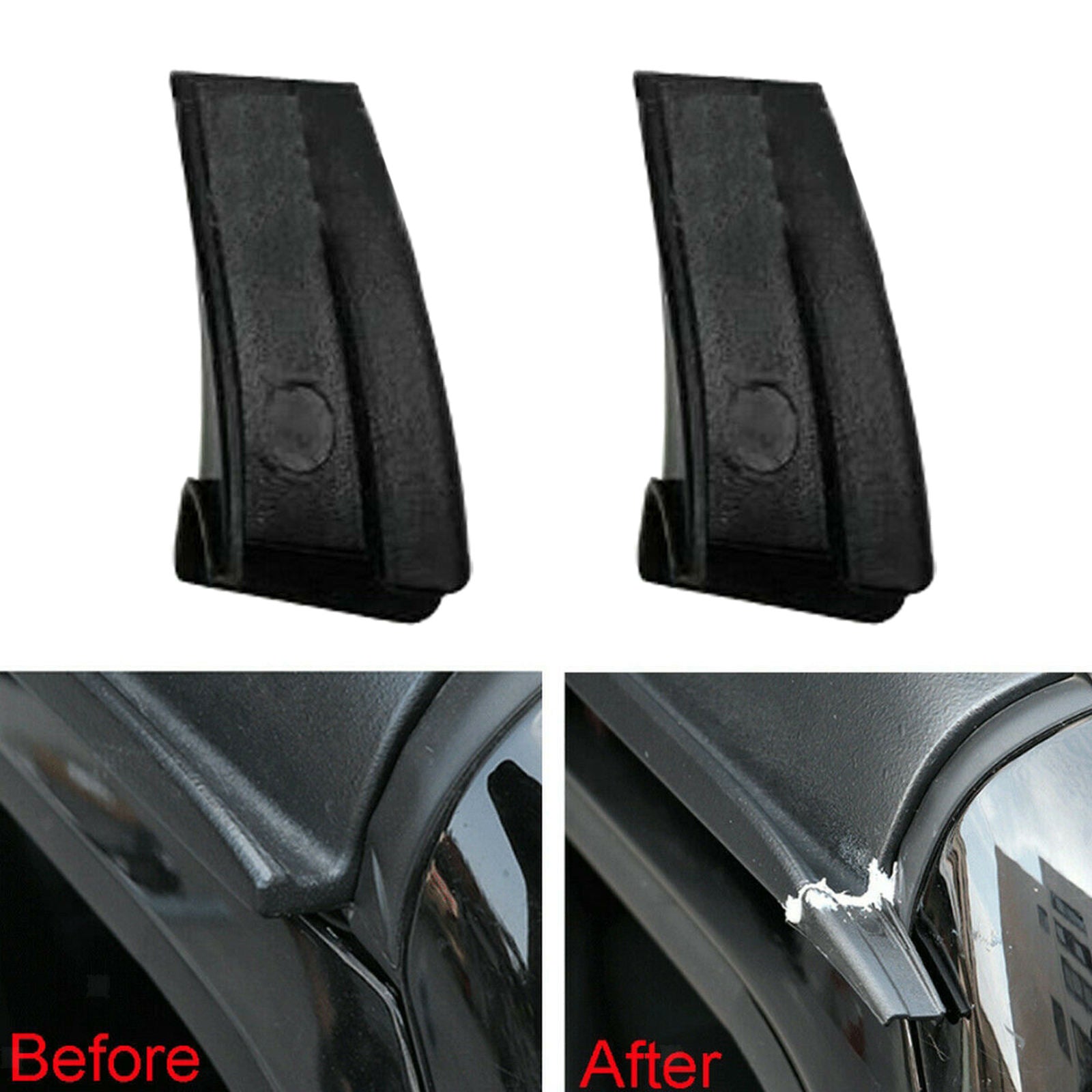 2Pcs Rain Gutter Extension For Jeep Wrangler JL 2018-2021 Easy install