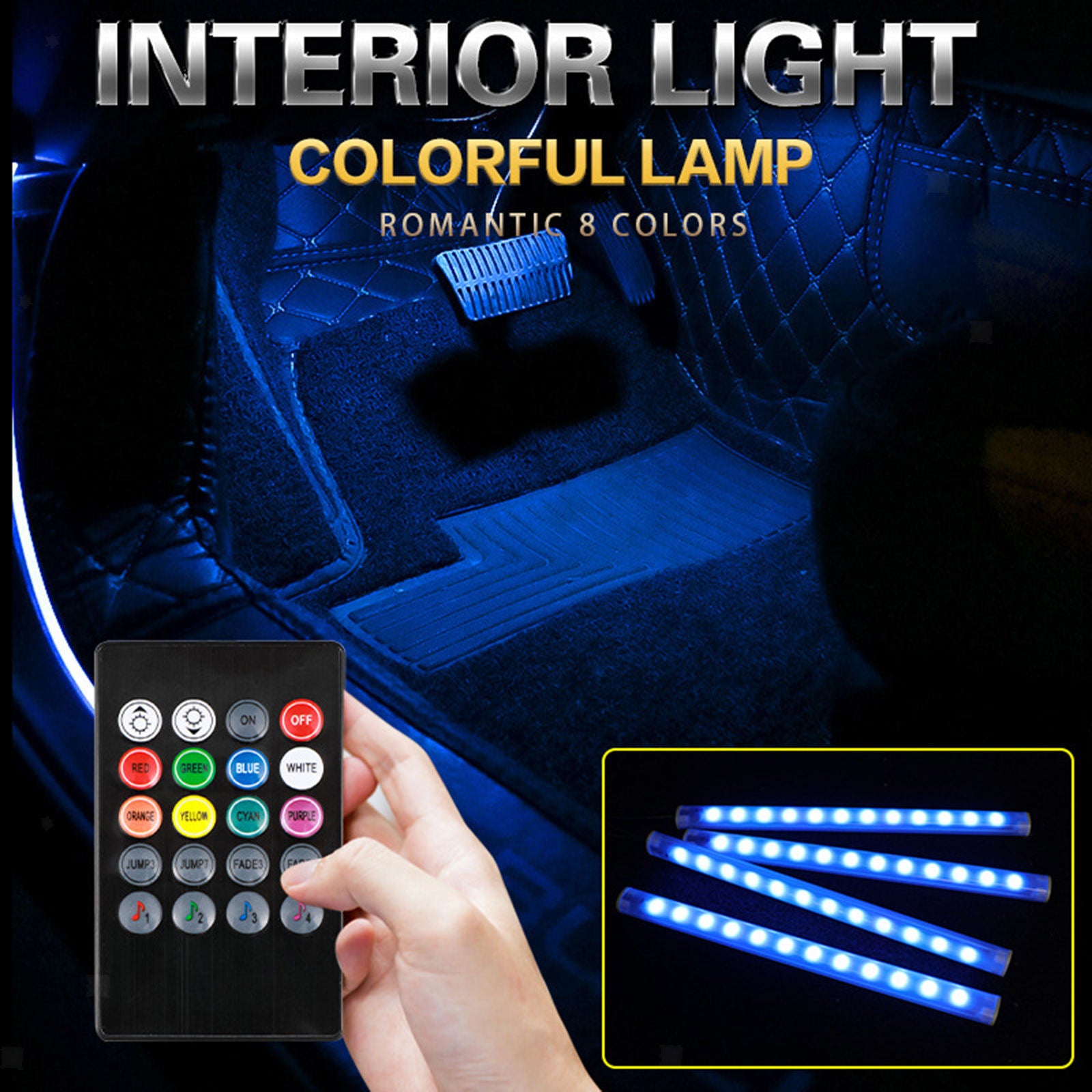 Car Decoration Light Strip Decorative Night Lamp for Car Cigarette Lighter