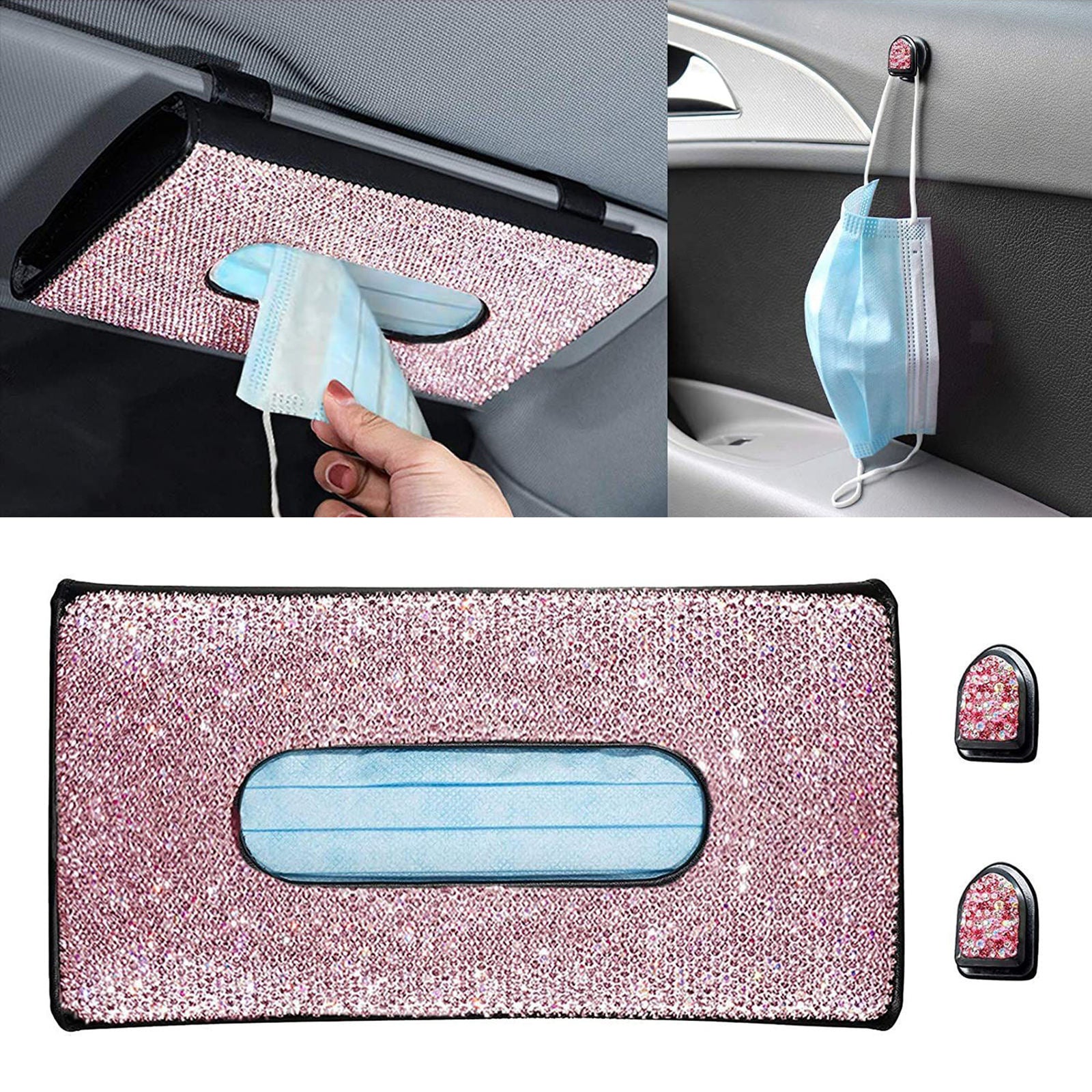Bling Bling Car Tissue Holder Truck Vehicle Napkin Box 24x14cm Shining