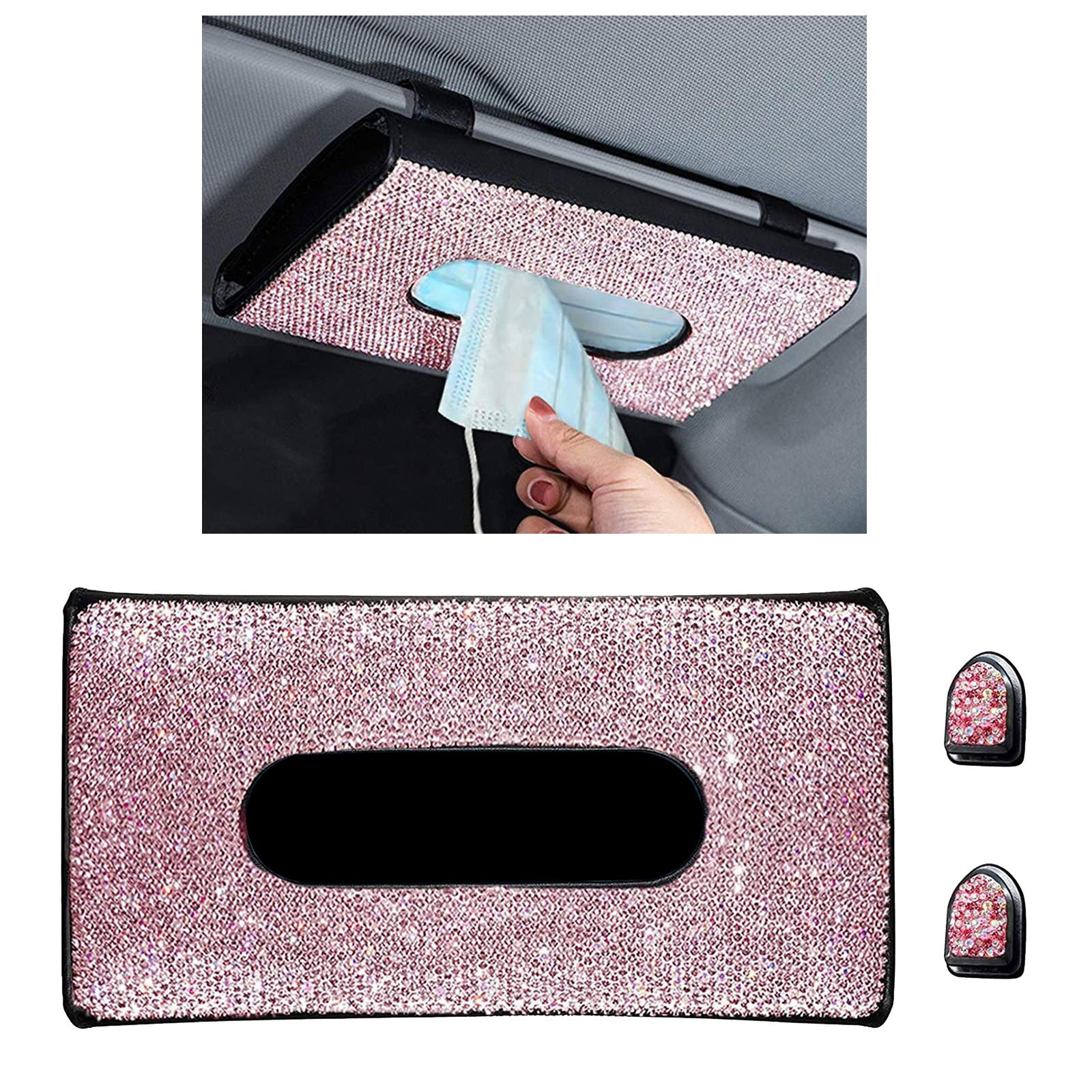 Bling Bling Car Tissue Holder Truck Vehicle Napkin Box 24x14cm Shining