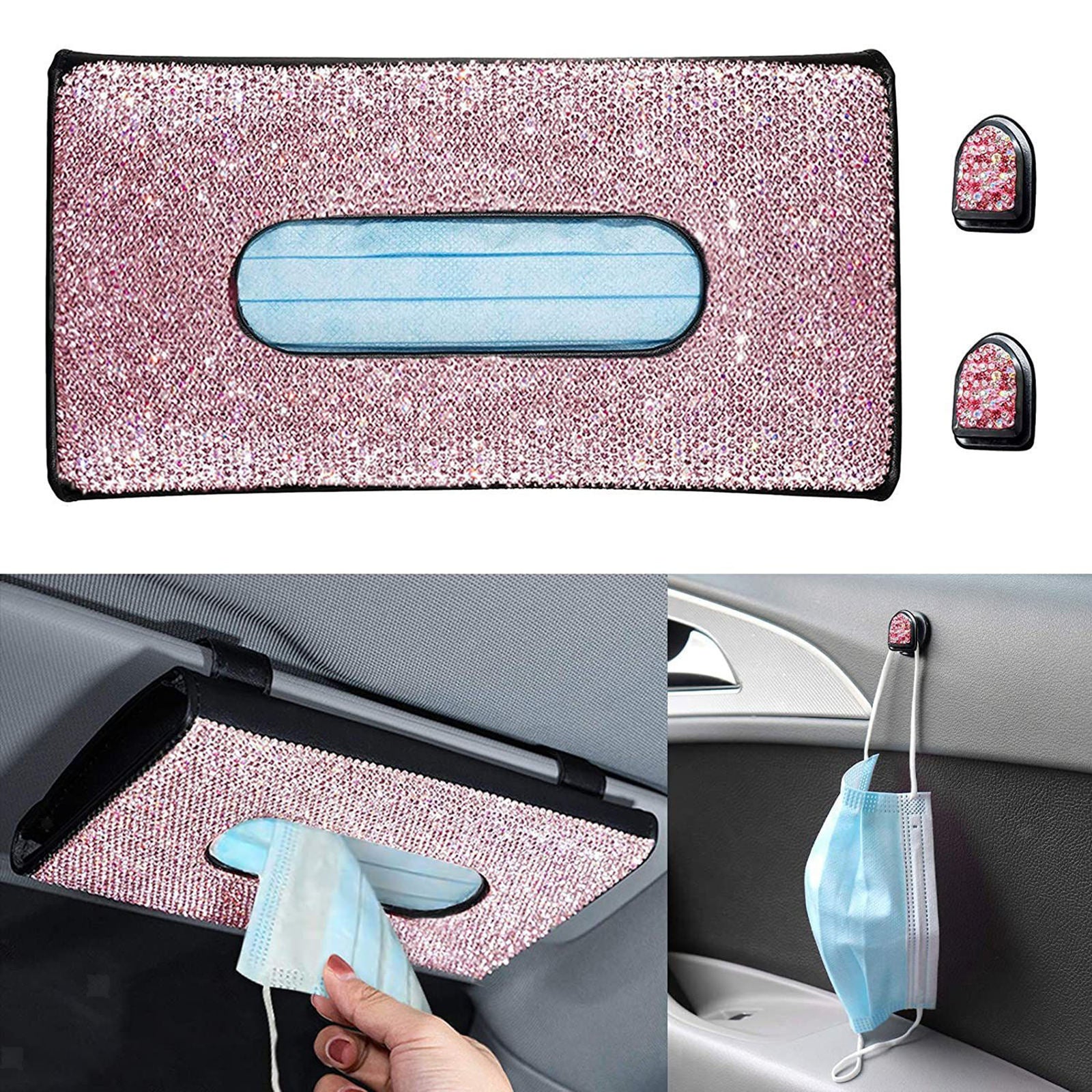 Bling Bling Car Tissue Holder Truck Vehicle Napkin Box 24x14cm Shining