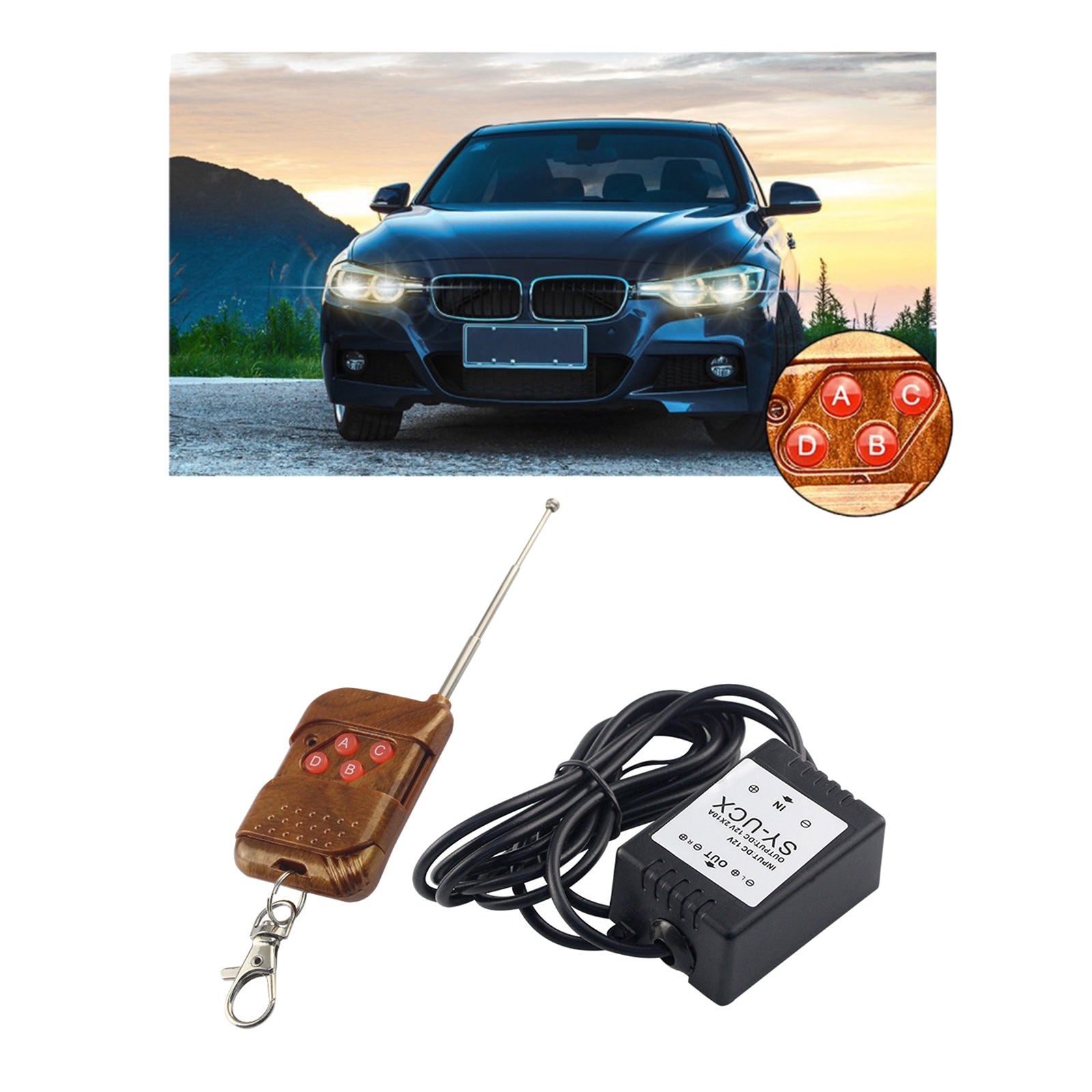 Wireless Remote Control Module For Car LED Bulbs LED Strips Strobe Flash