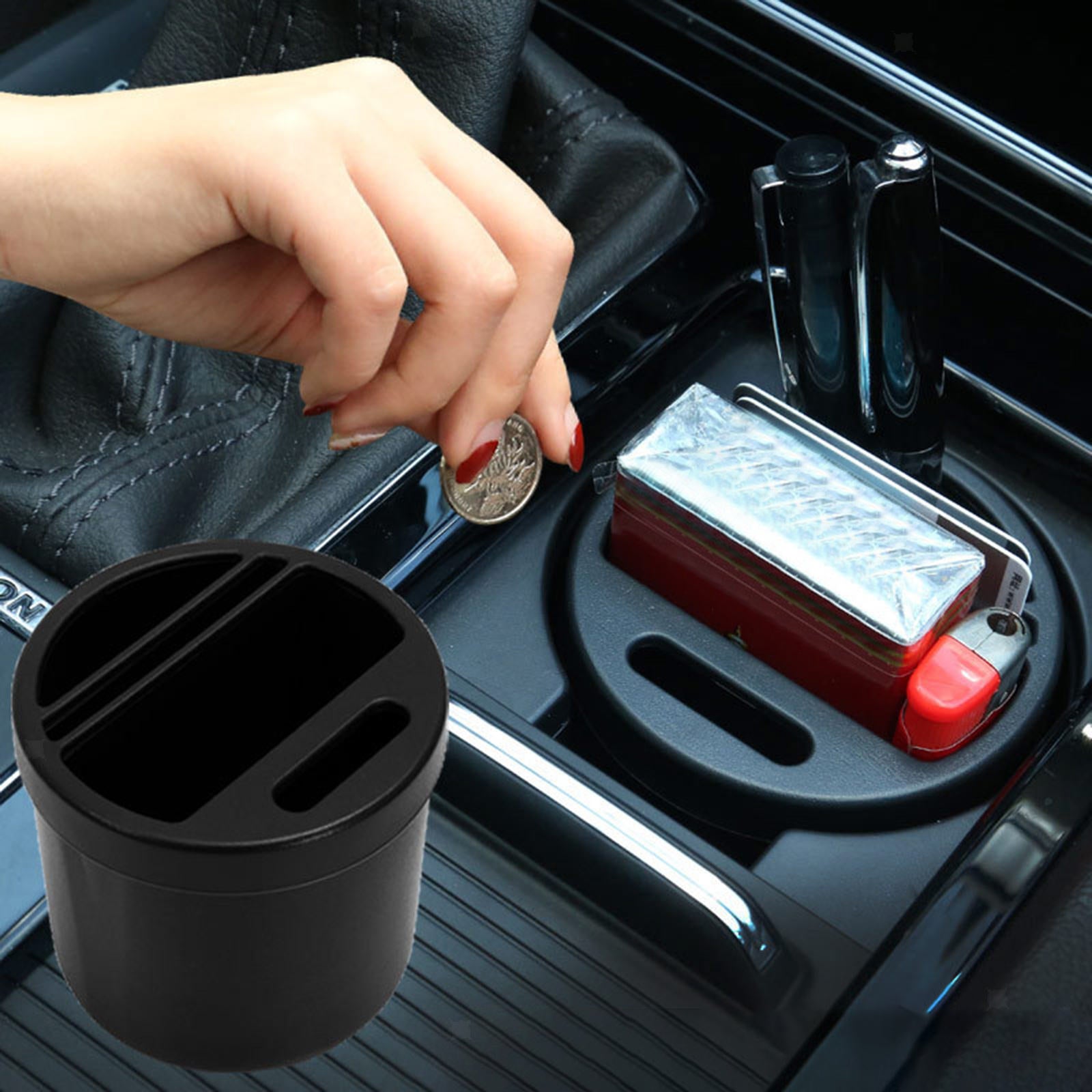 Car Coin Case Organizer Storage Box Card Money Holder Cup Car Accessories