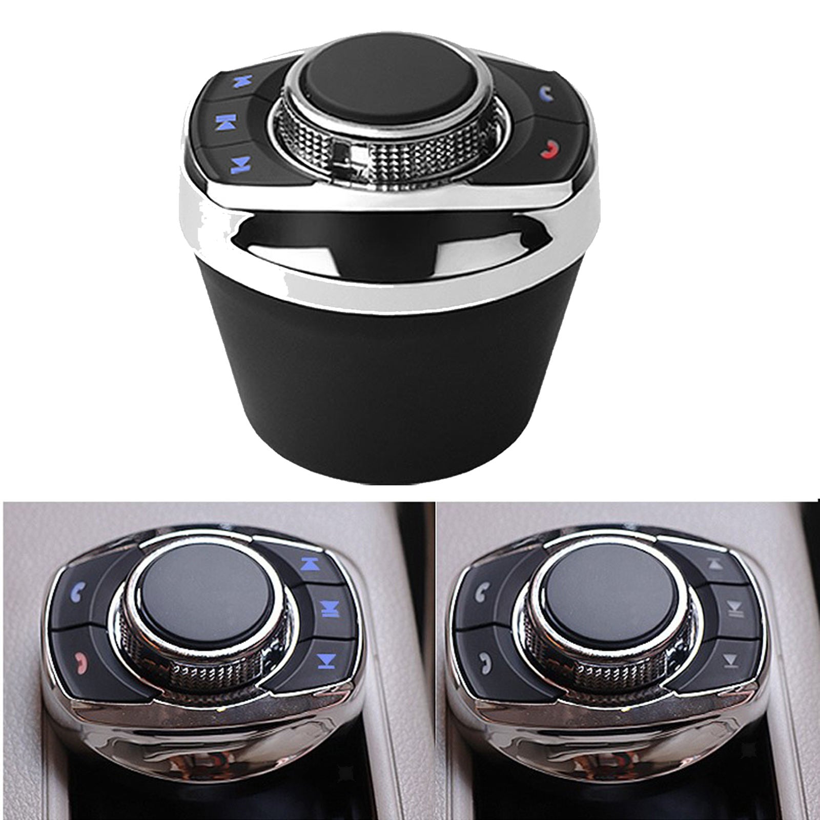 8 Keys Function Steering Wheel Control Button Adapter Switch with LED Light