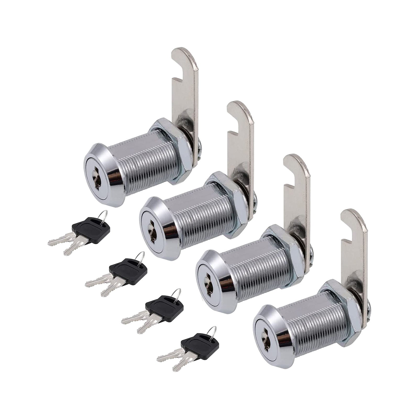 4x 30mm Cabinet Cam Lock Set Secure File Drawer Dresser RV Mailbox Locks
