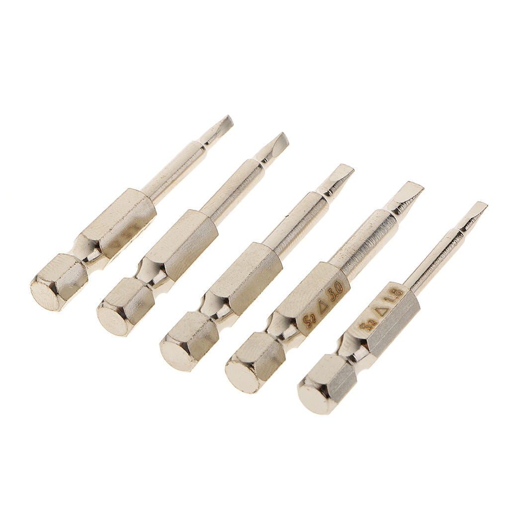 5 Pcs 1/4-Inch Shank Triangle Head Screwdriver 55mm Length