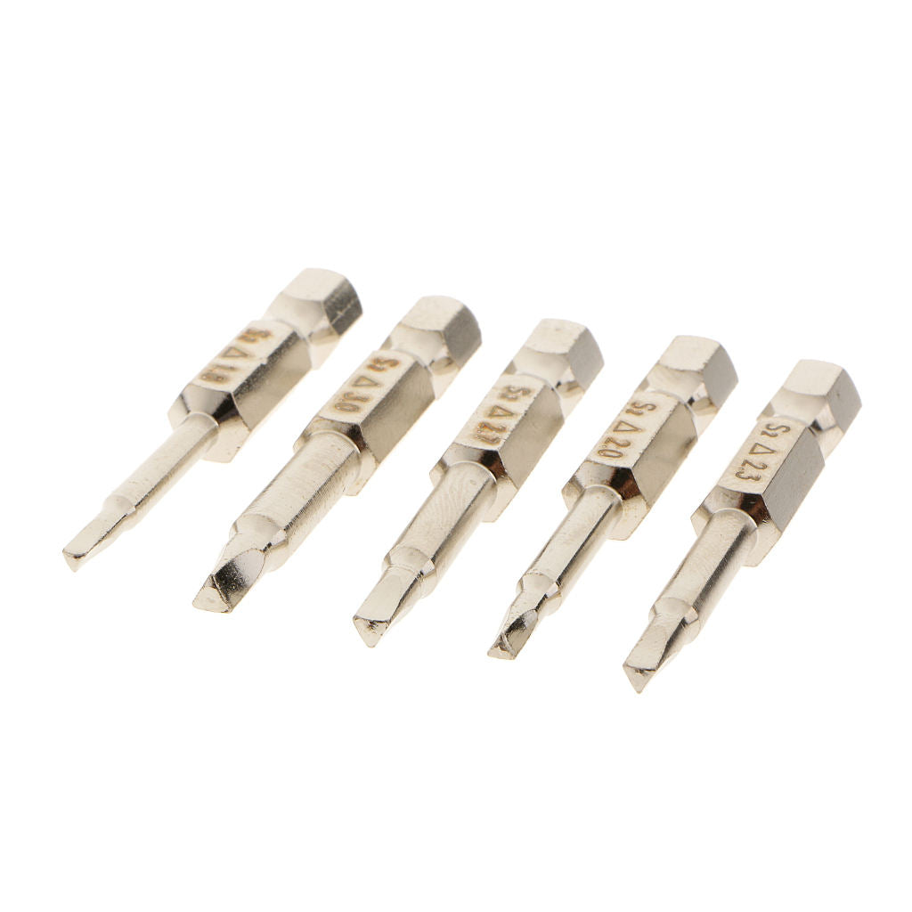 5 Pcs 1/4-Inch Shank Triangle Head Screwdriver 55mm Length