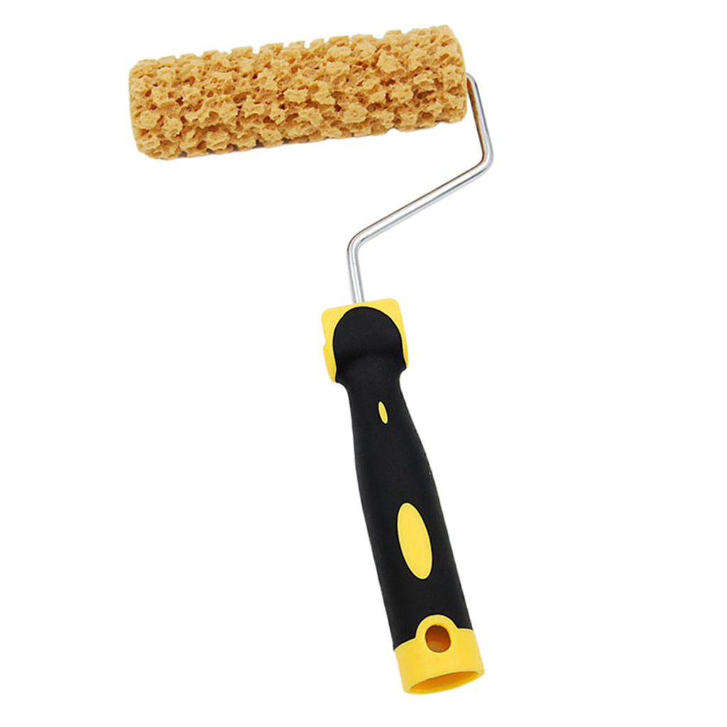 Wall 7 "texture pattern painting tool plastic handle sponge paint roller