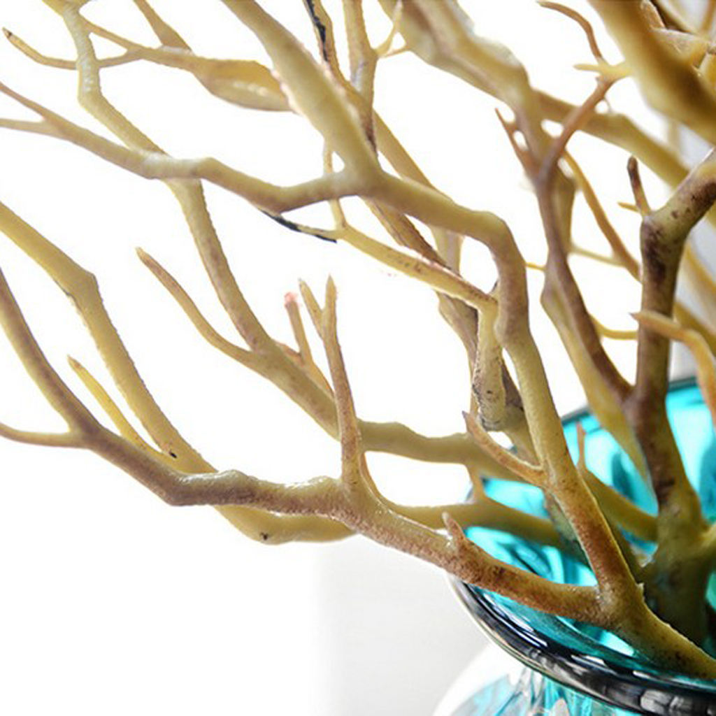 5PCS Handmade Simulation Tree Branches Dried Twig Home Wedding Decor -Coffee