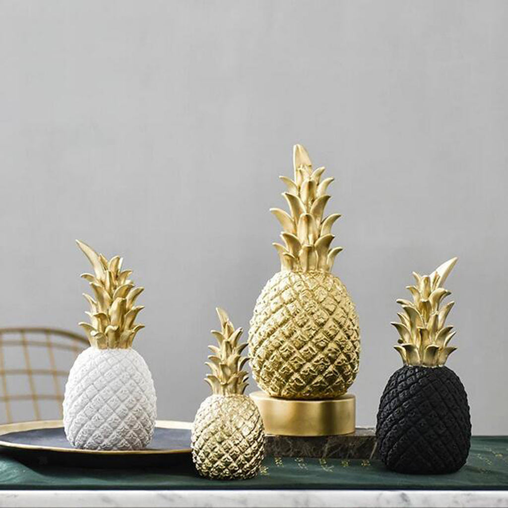 2pcs Creative Pineapple Ornaments Desktop Furnishing Articles for Desktop
