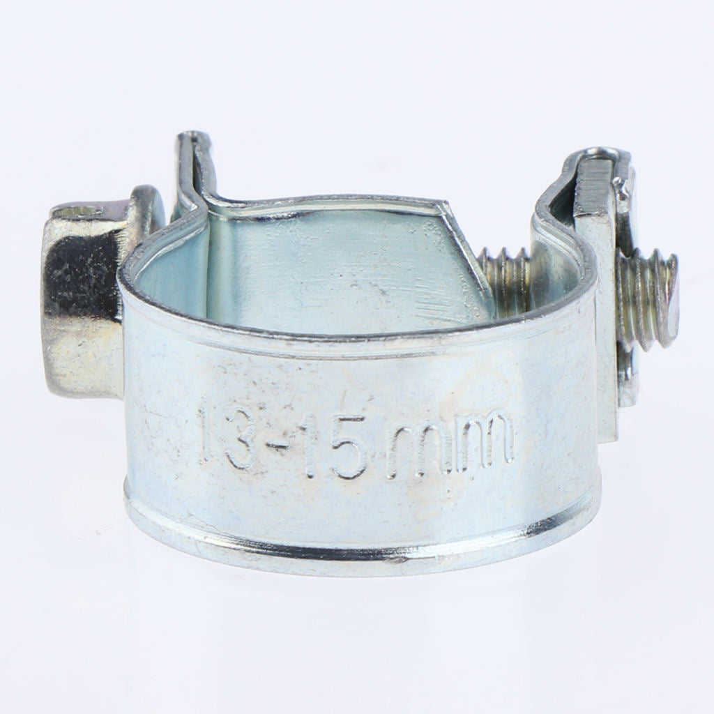 10x Hose Clamps Fuel Line Clips for   Petrol Pipe Ø 13 - 15mm