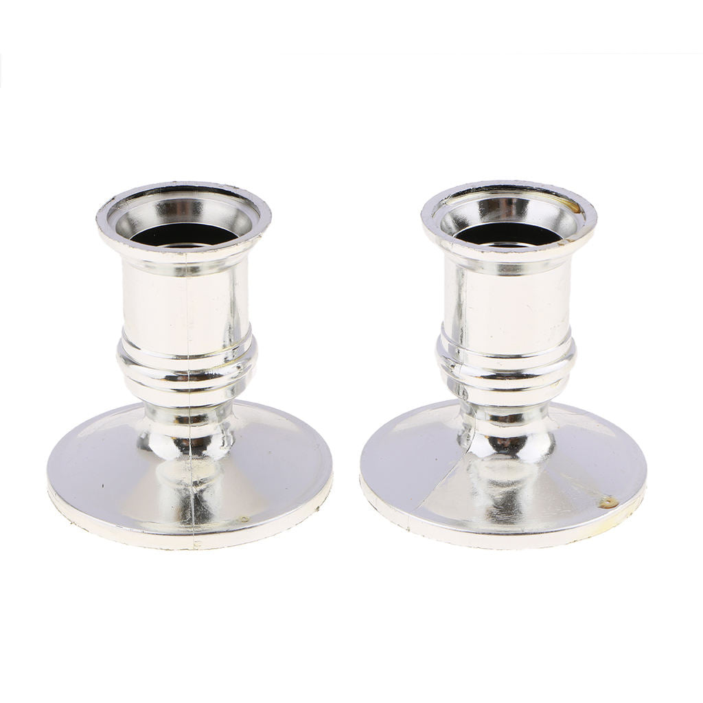 8 Pieces Plastic Candle Holder Pub Candlestick Stand for Electronic Candles