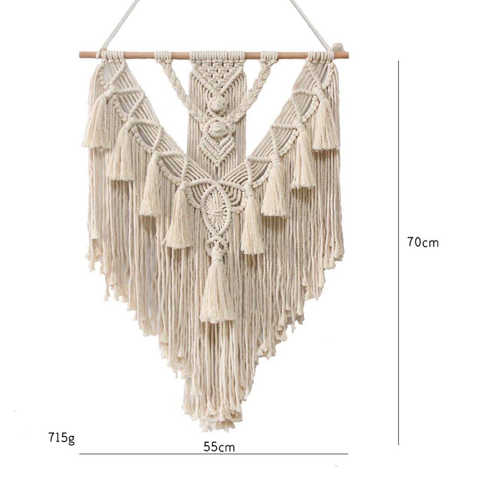 Woven Macrame Boho Lace Tapestry Gift Nursery Mobile Wall Hanging Room Decor