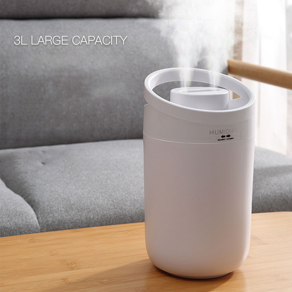 Home Air Humidifier Air Purifier Aroma Difuser USB Powered 3L for Baby Room