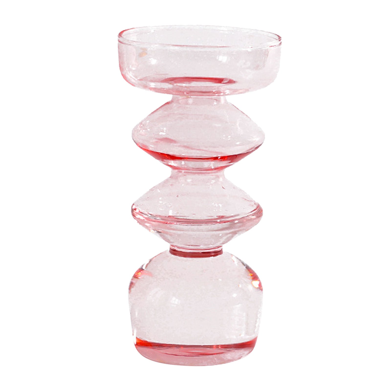 2Pcs Modern Glass Bubble Flower Vase Table Container Flowers Arrangement