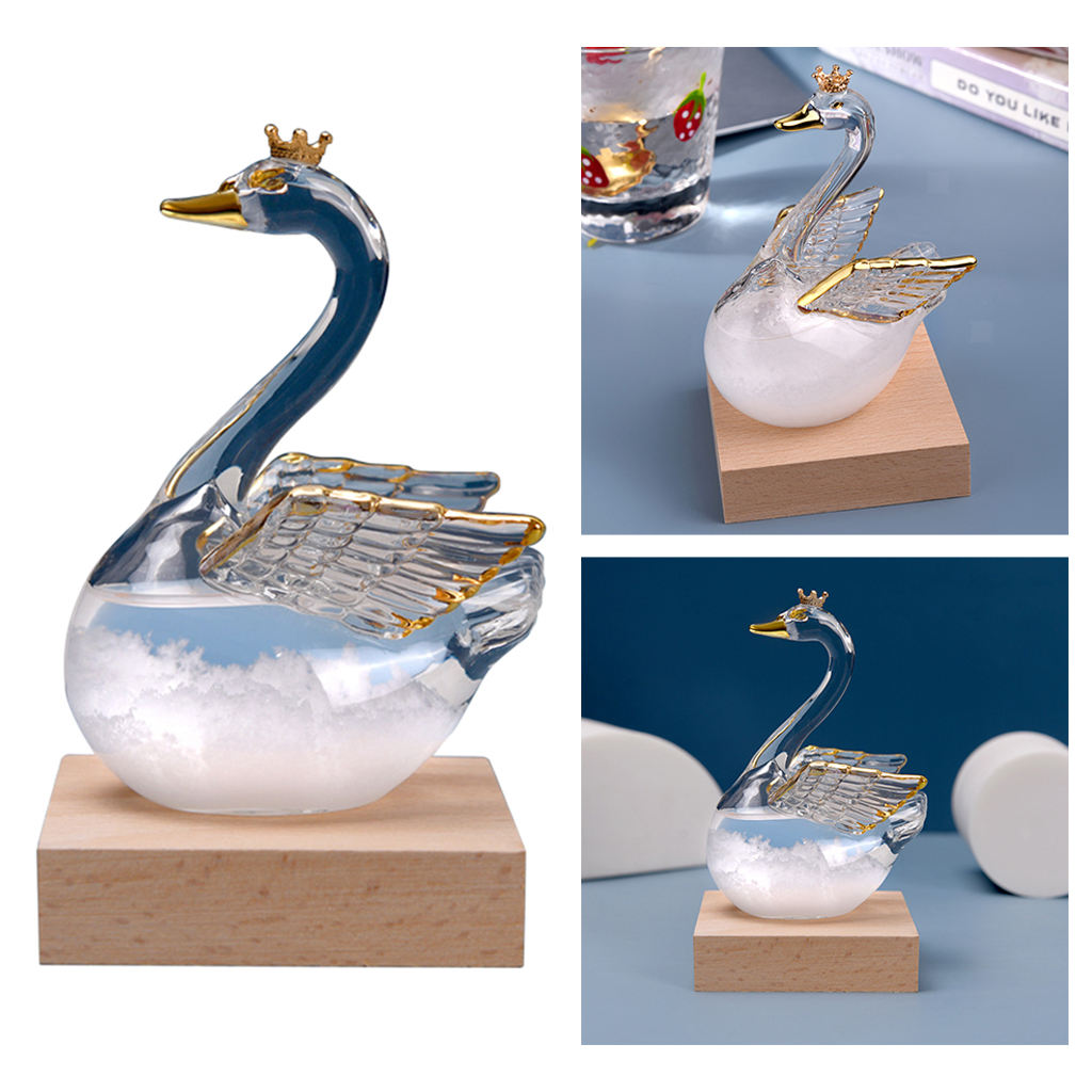 Barometer Forecast Weather Crystal Goose Storm Glass Bottle Home Table Decor