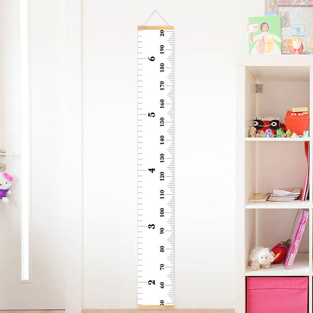 Canvas Wall Hanging Baby Growth Chart Ruler Measure Chart Baby Room Decor