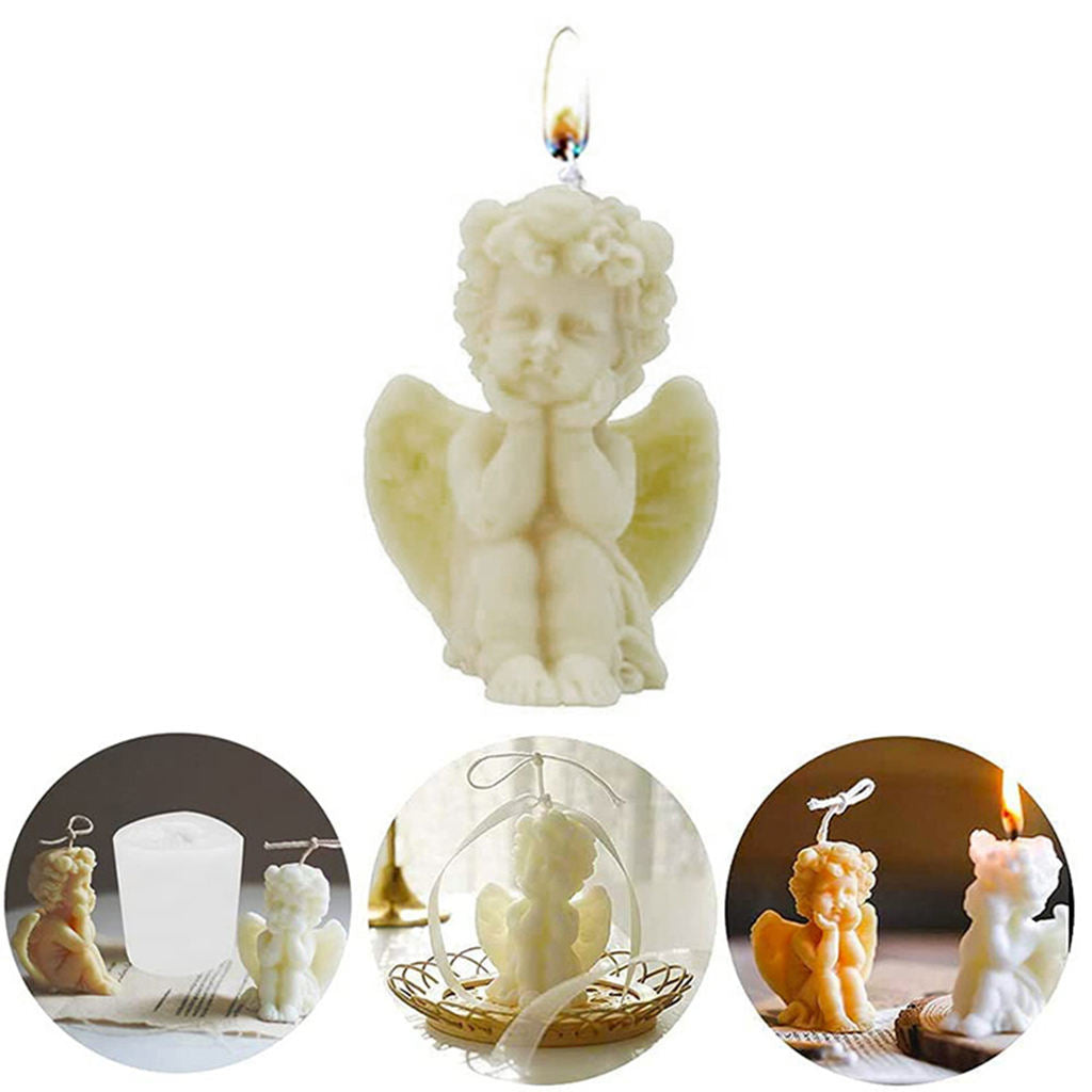 Cute Angel Relaxing Scented Cherub Wax Candle Decorative Birthday Gift