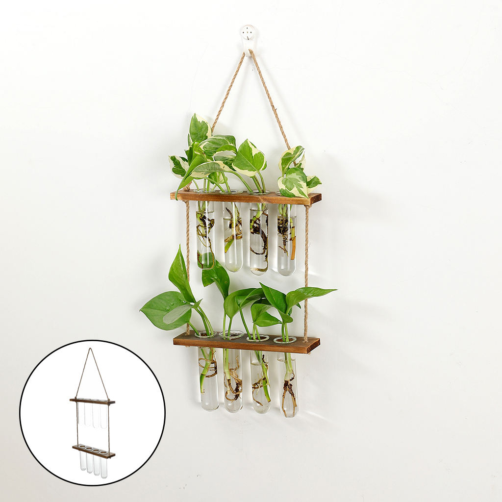 Wall Hanging Planter Terrarium Test Tube Planter Propagator for Home Decor
