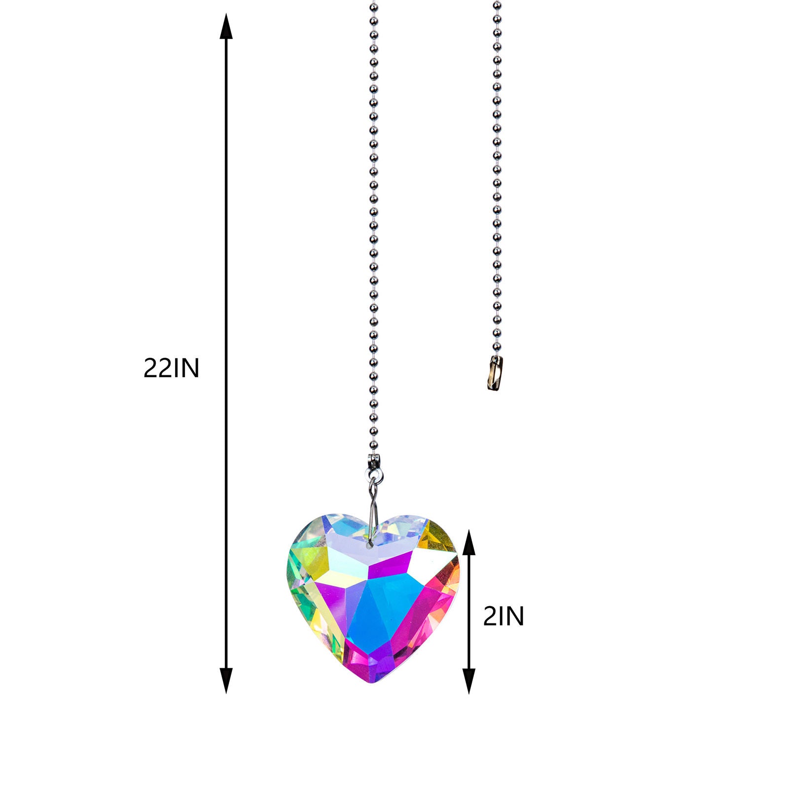 Heart Crystal Sun catchers Chandelier Prism Rainbow Maker Hanging Ornaments