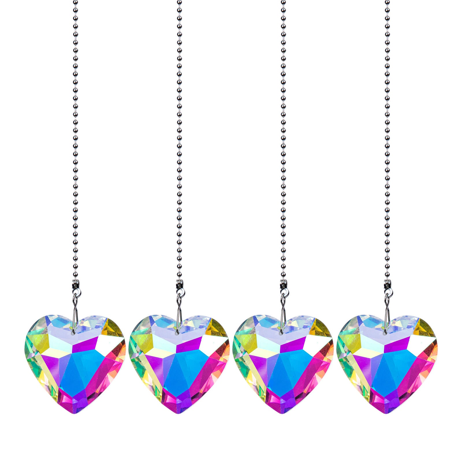 Heart Crystal Sun catchers Chandelier Prism Rainbow Maker Hanging Ornaments