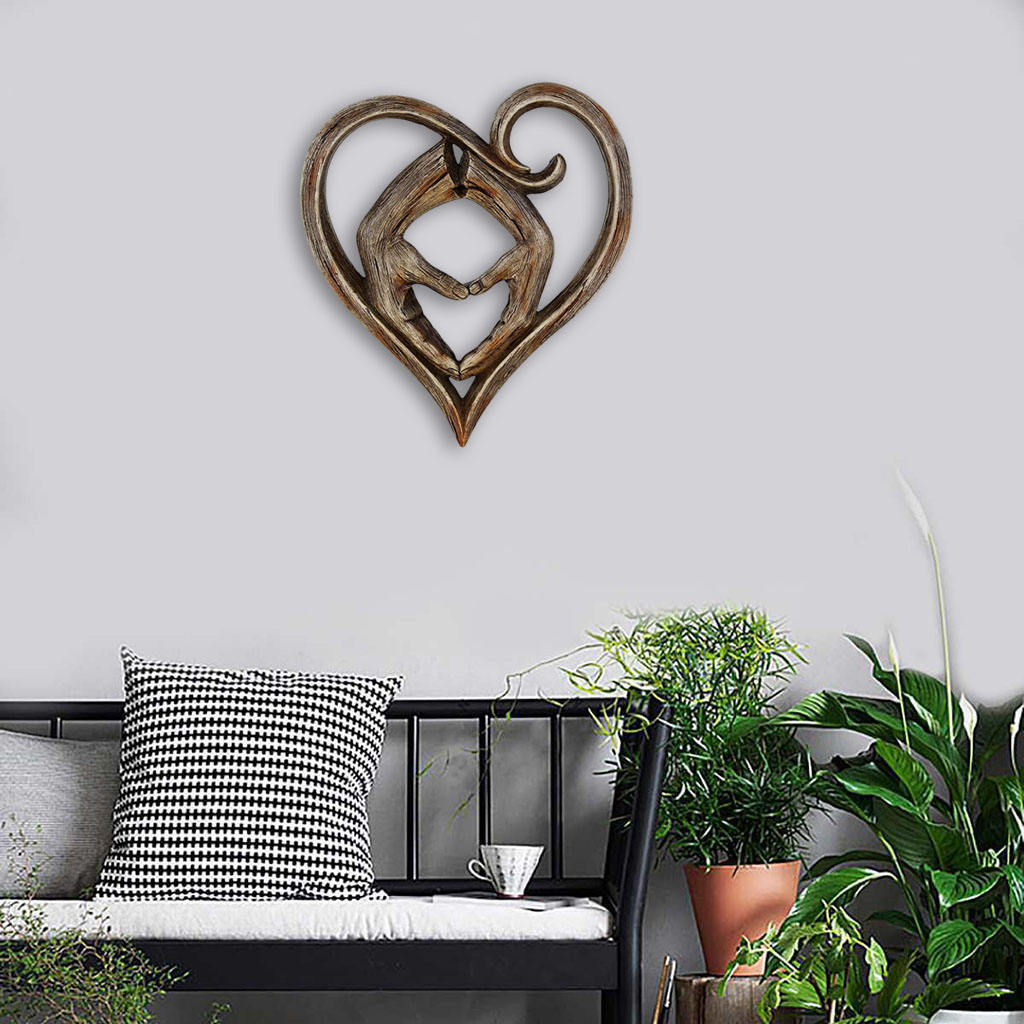 2PCS Holding Hand Wall Decor Plaque Sculpture Hands Clasped for Home Ornament