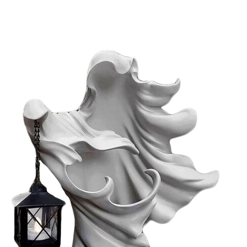 Faceless Ghost Garden Spooky Statue Photo Props Lamp Table Lights Decoration