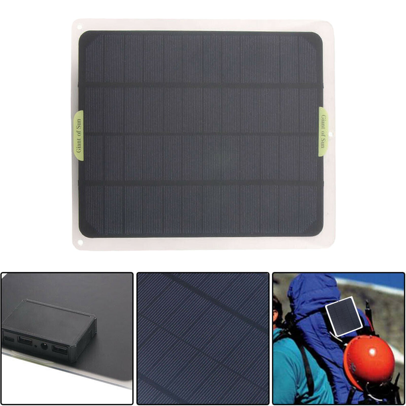 20W Solar Panel Charger Travel Phone Charger for Outdoor Picnic Garden Porch