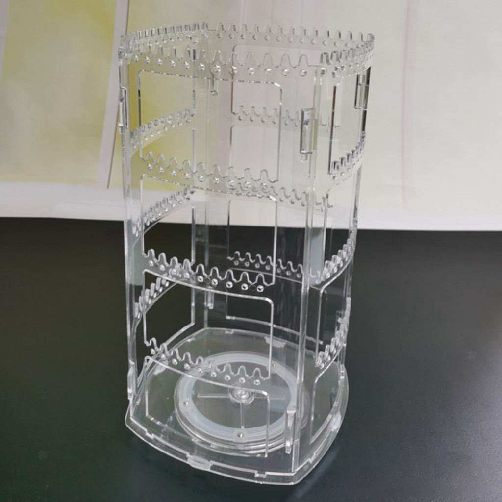 Rotating Earrings Holder Jewelry Display Rack 4 Tier Jewelry Organizer Stand