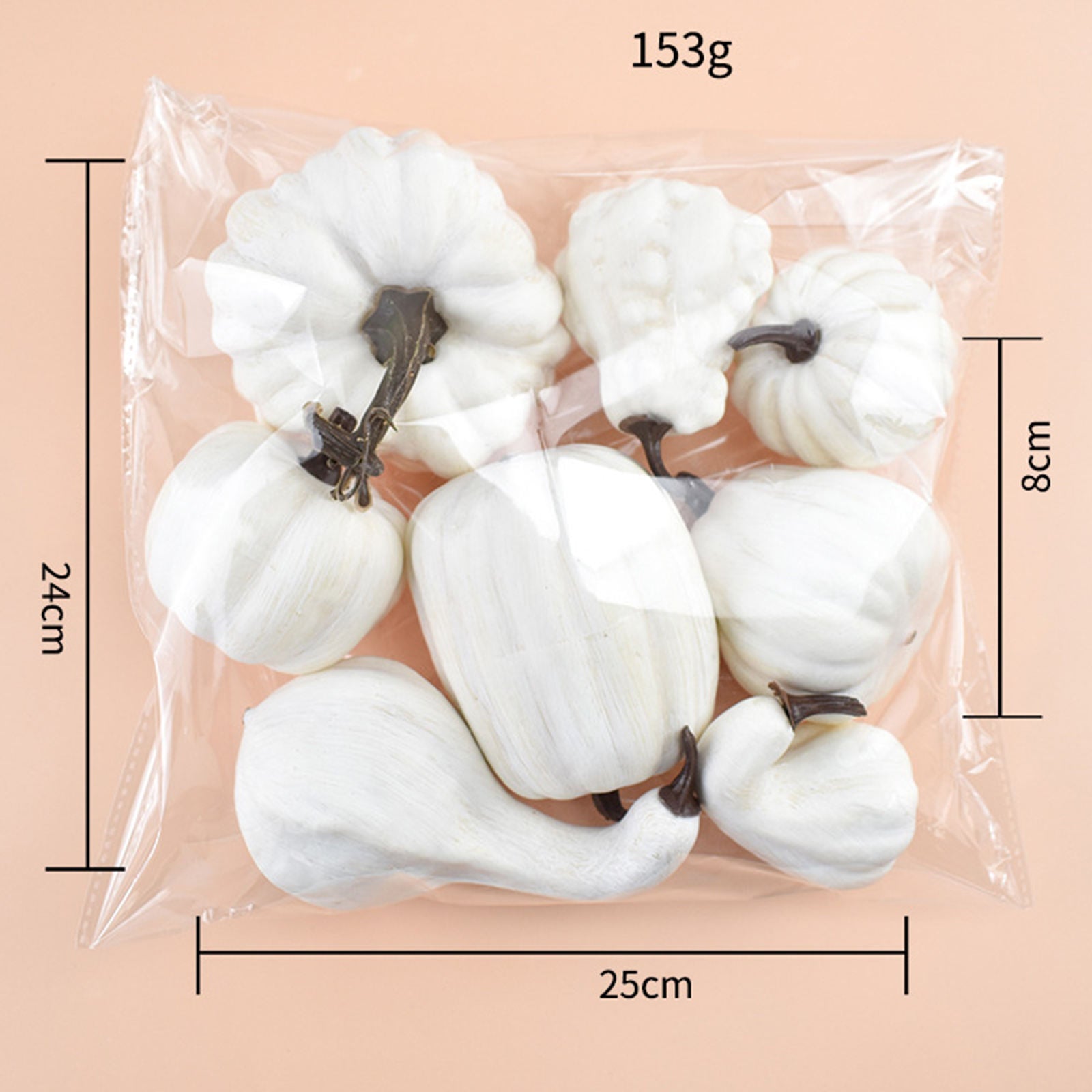 Halloween Harvest Artificial Pumpkins Assorted Sizes Decor Table Photo Props