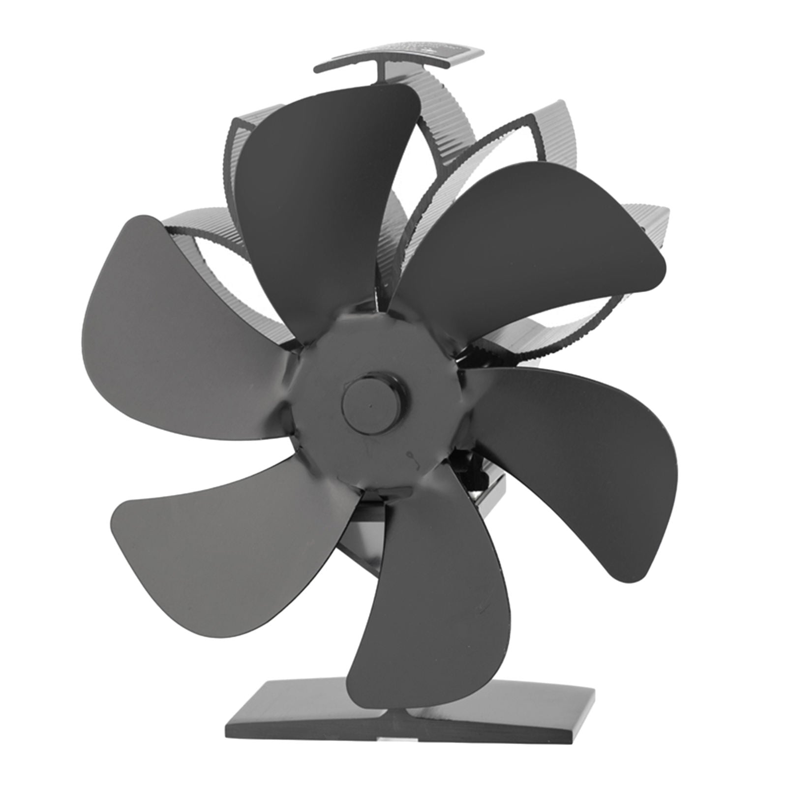 6 Blades Heat Powered Fireplace Fan Wood/Logs Stove Fan Silent Effective Fan