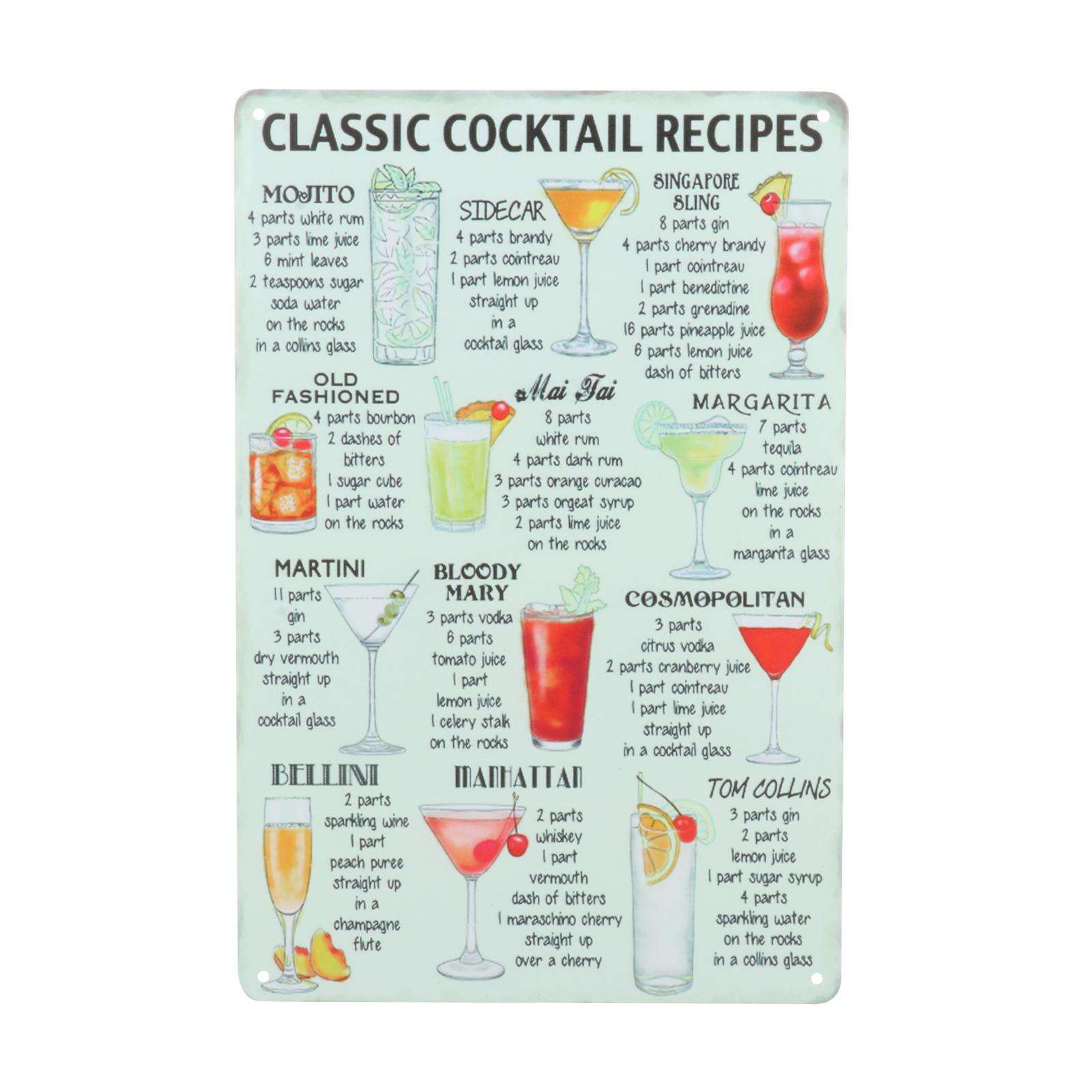 Retro Style Metal Tin Sign Plaque Pub Cafe Shop Home Bedroom Kitchen Decor